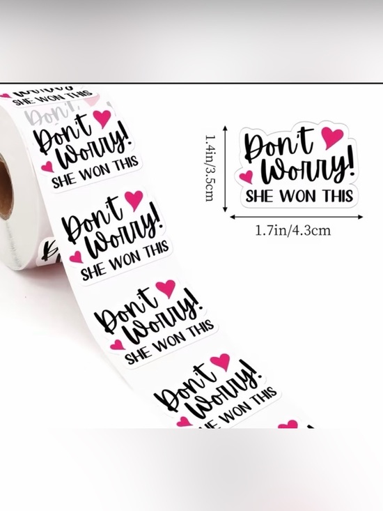 Other - 💕5/25💕Don’t Worry She Won This 50 Stickers